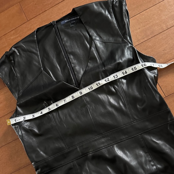 French Connection Shiny Black Mini Dress - Picture 3 of 4